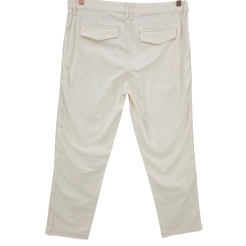 PISTOLA Womens‎ 33 High Rise Cropped Straight Leg Utility Pant in Ecru - Picture 5 of 15